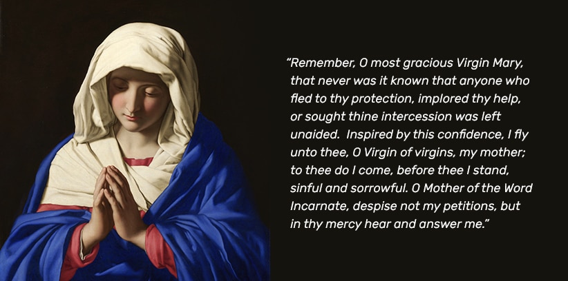 Prayers For When You're Feeling Lonely || The Memorare