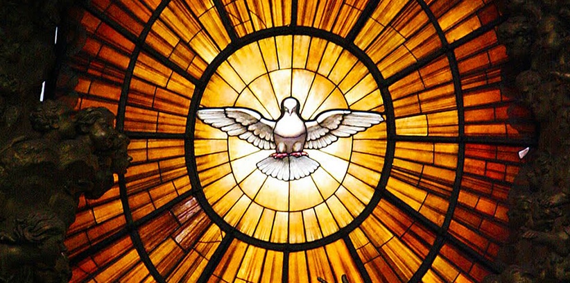 holy spirit stained glass