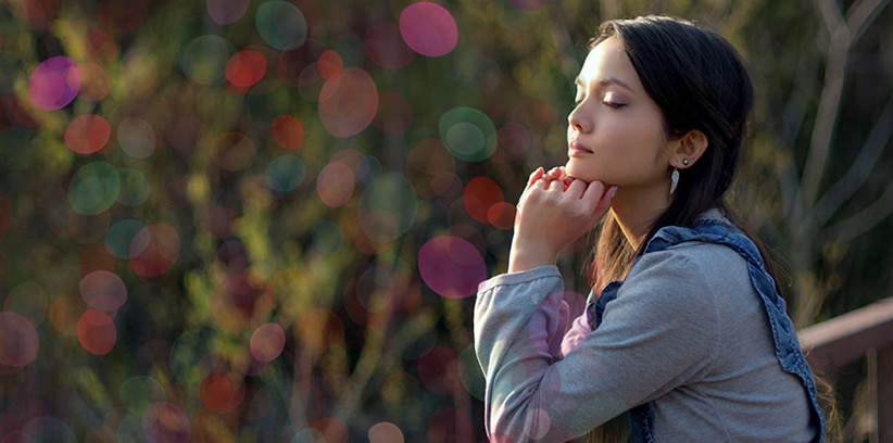 quiet place woman thinking