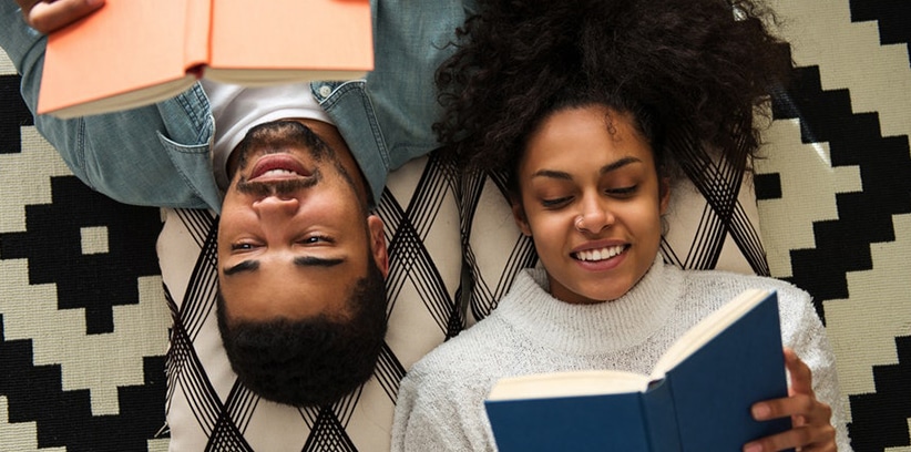 couple reading books