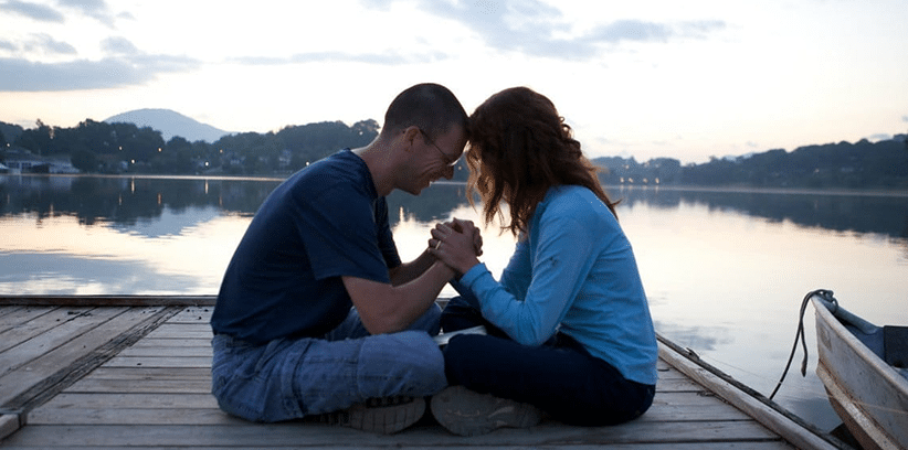 couple praying together