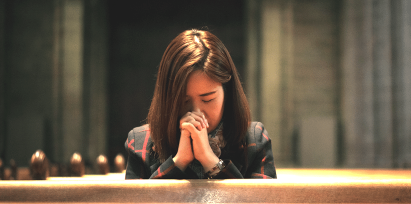 praying woman