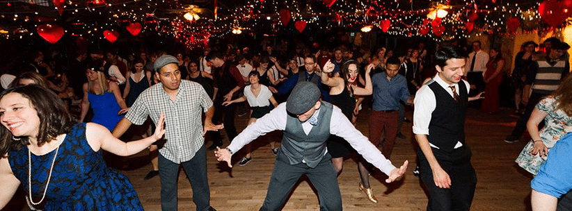 Swing dancing at mercury cafe