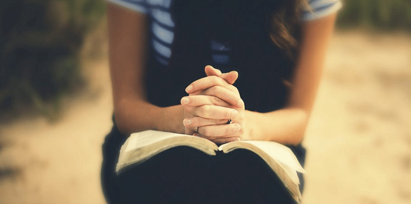 praying woman