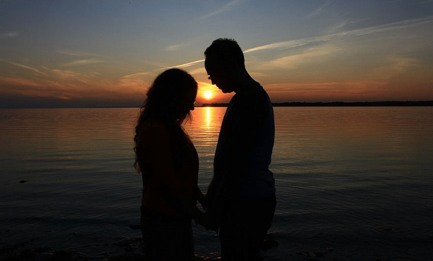 couple praying together