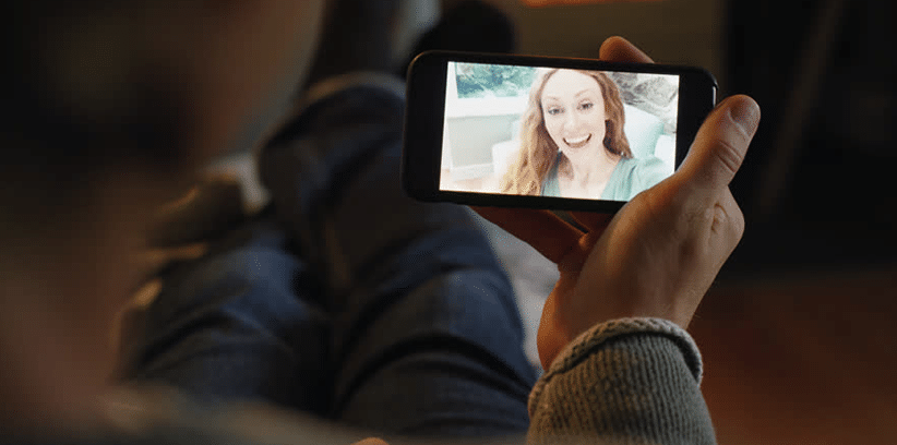 long distance relationship video call