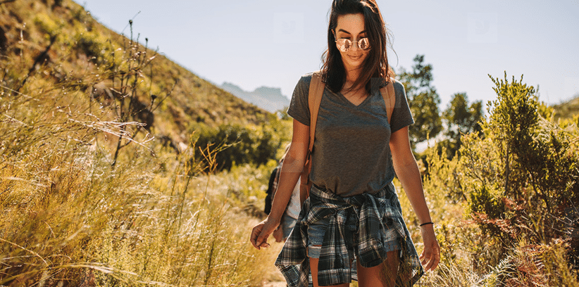 hiking woman