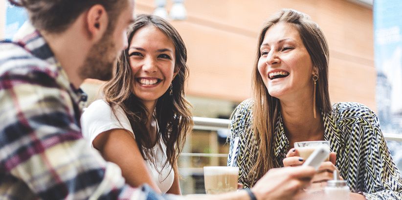 friends talking to each other