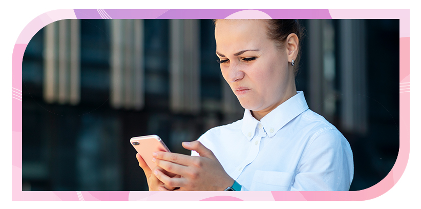 unhappy person talking to someone over the phone