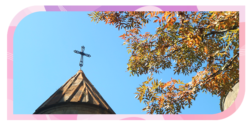 church during fall